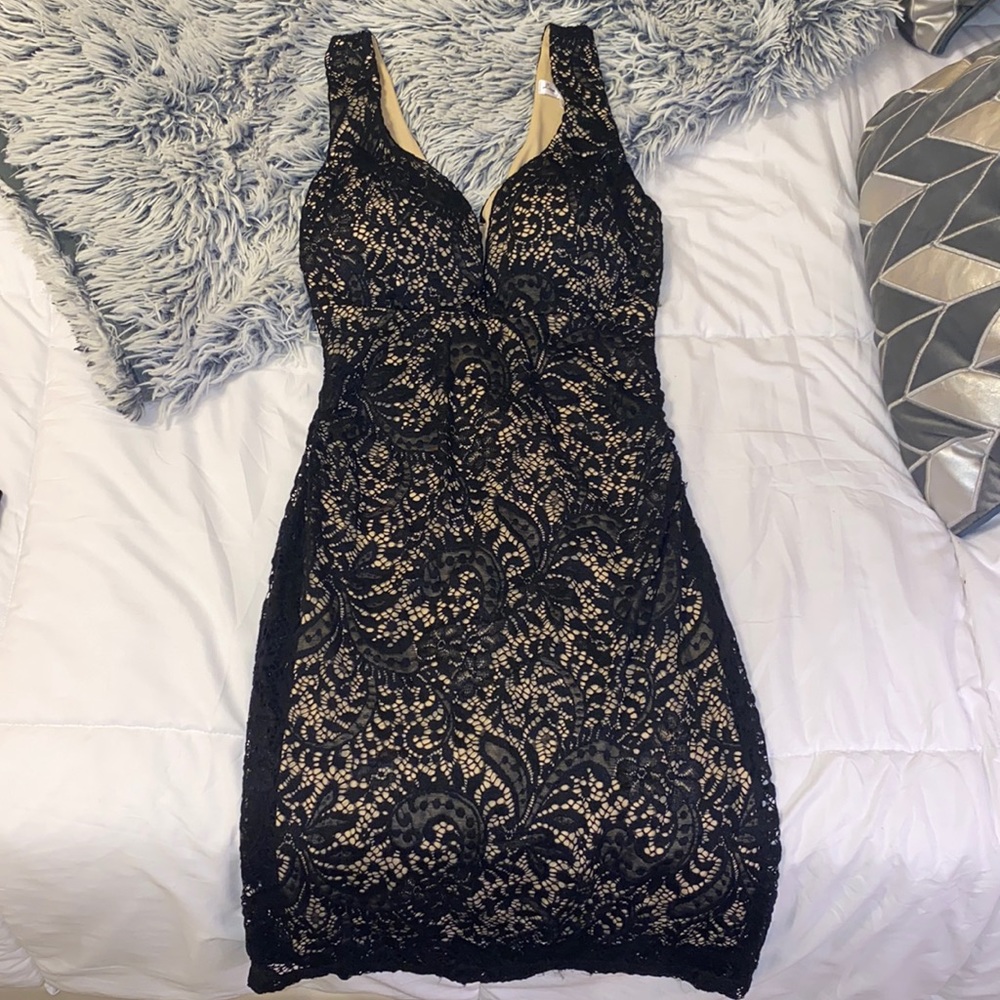 Black lacy dress - medium